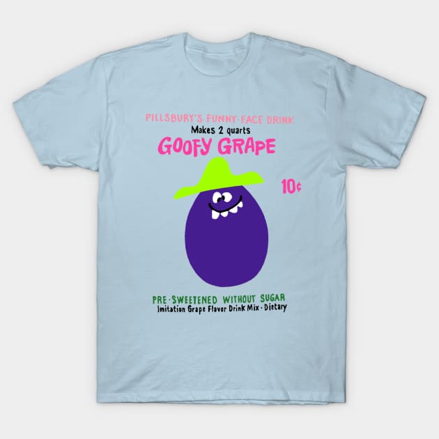 Funny Face Drink Mix "Goofy Grape" T-Shirt by offsetvinylfilm